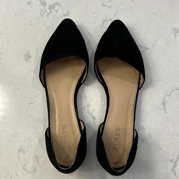 J.Crew Black Suede Flats